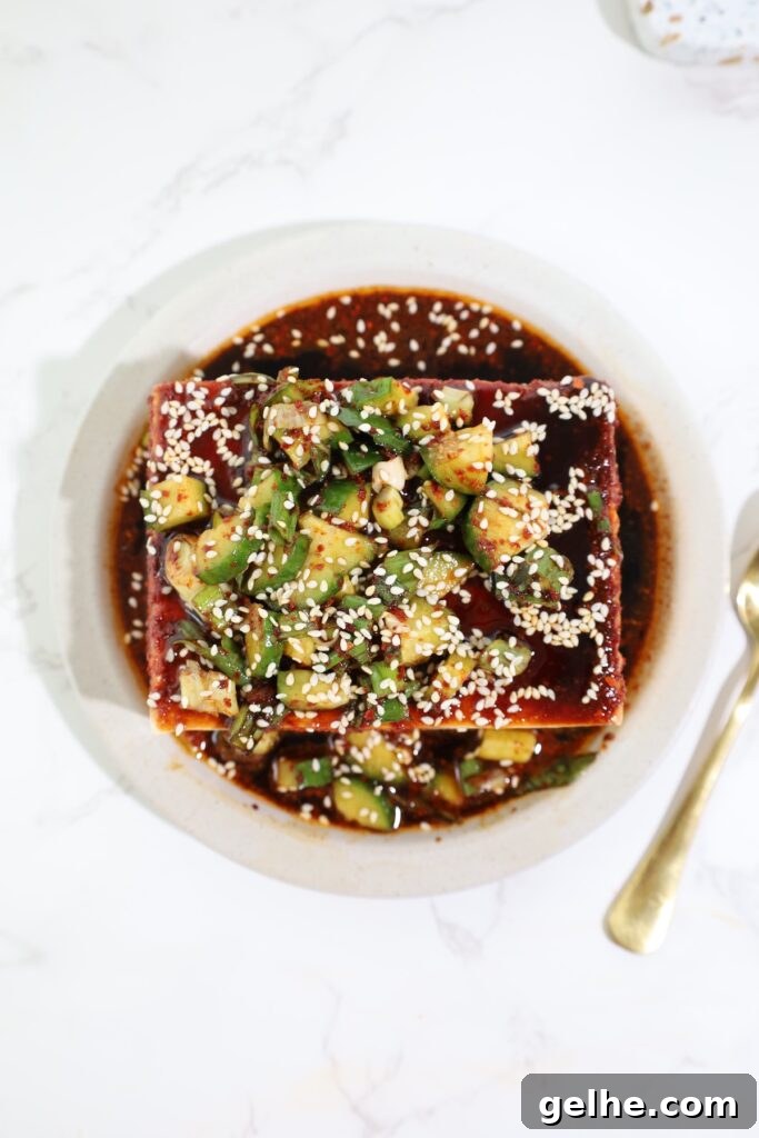 cold silken tofu recipe card image final