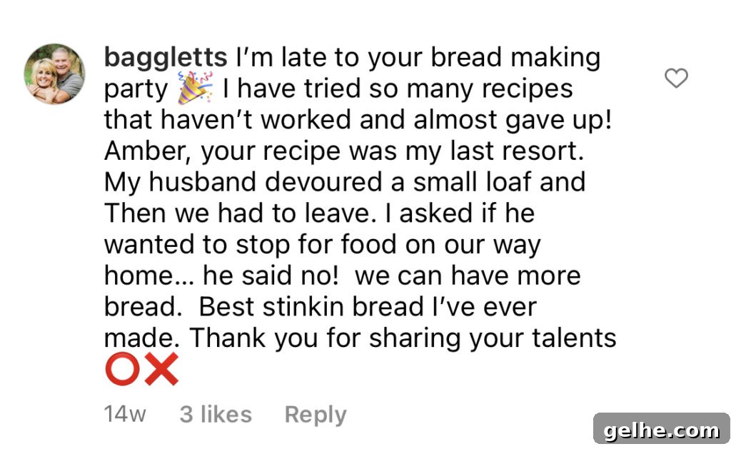 reader photo of homemade bread
