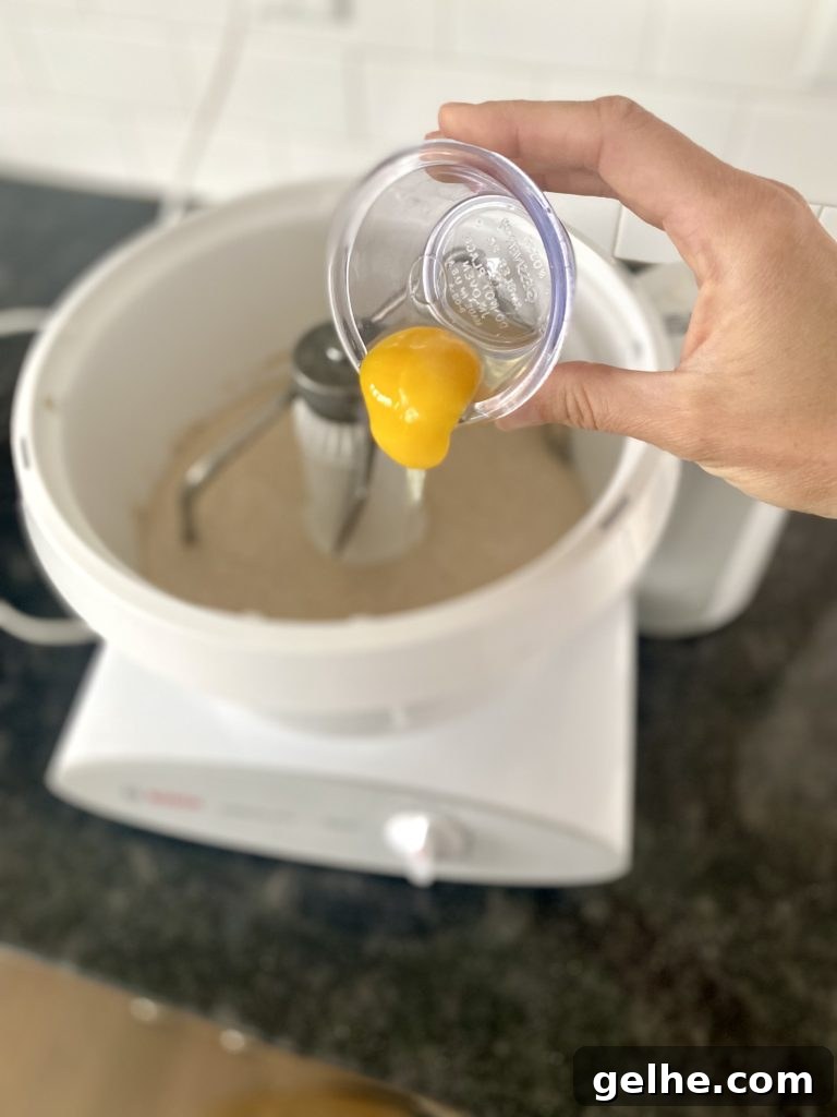 measuring salt for bread