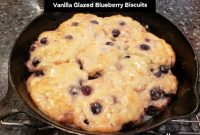 Vanilla-Glazed Blueberry Biscuits Recipe: Fluffy Sweet Treat