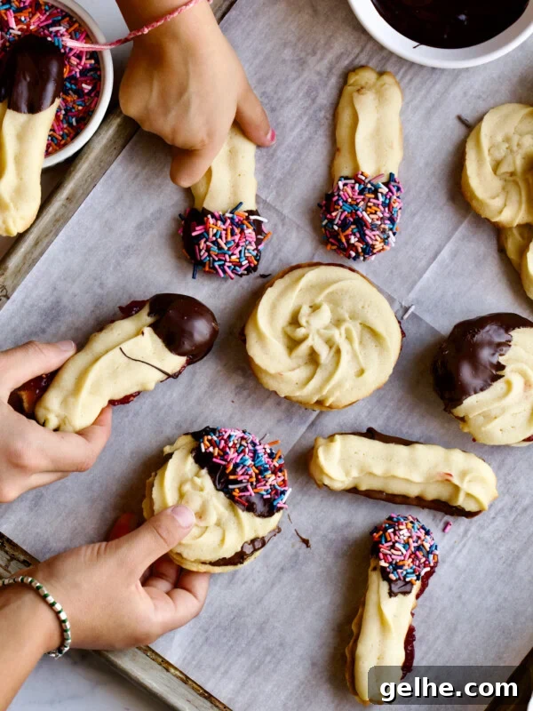 cover photo cookies on baking sheet