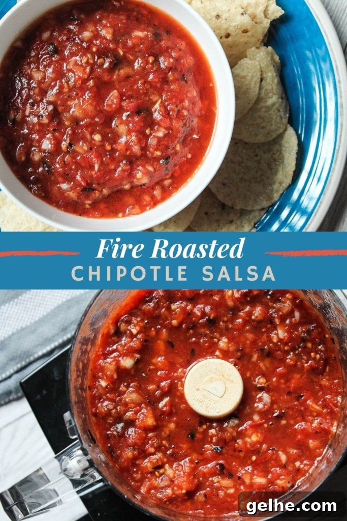 Salsa served with chips