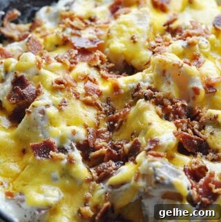 Cheesy Ranch Bacon Roasted Potatoes for Weeknight Dinners 6 Ranch Bacon potatoes with cheese and sour cream