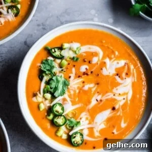 Instant Pot Thai Red Curry Sweet Potato Soup