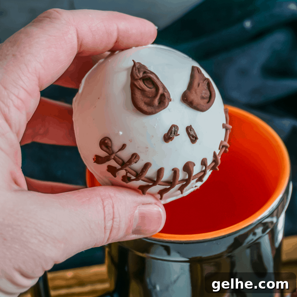 Jack Skellington Hot Cocoa Bombs