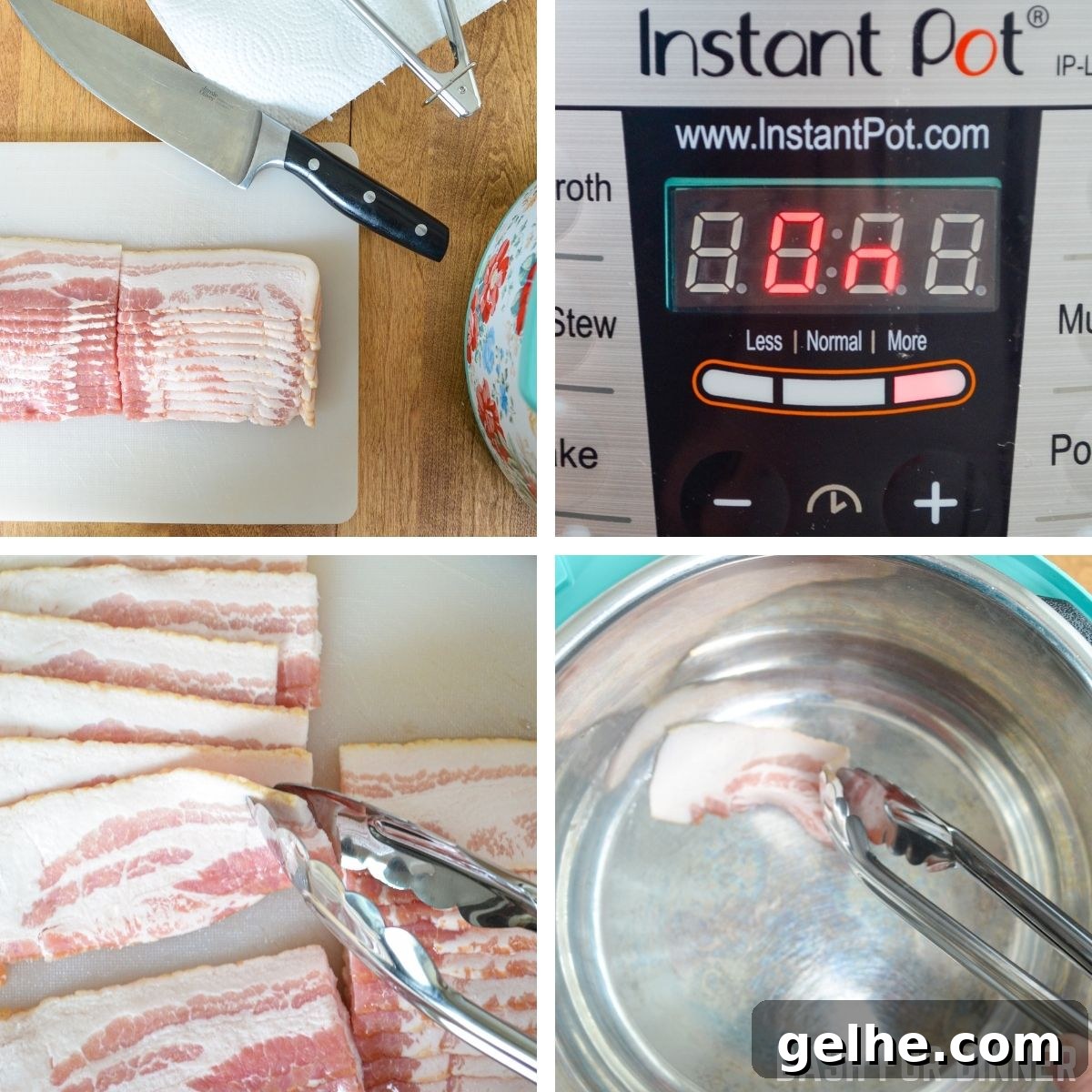 How to cook sliced bacon in the Instant Pot