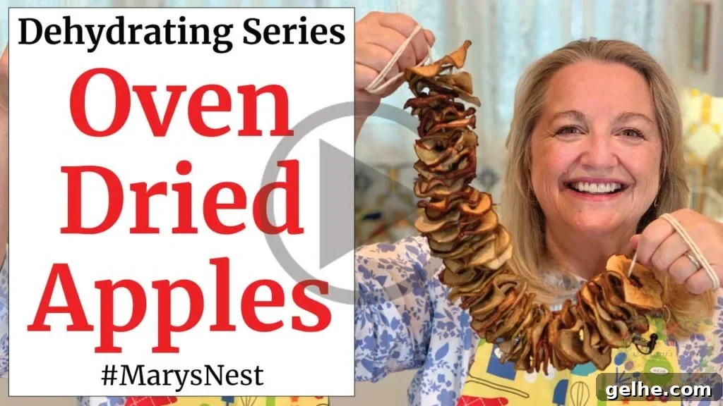 Oven-Dried Apples: Simple Method for Crispy, Long-Lasting Snacks 2 Oven Dried Apples Recipe Video
