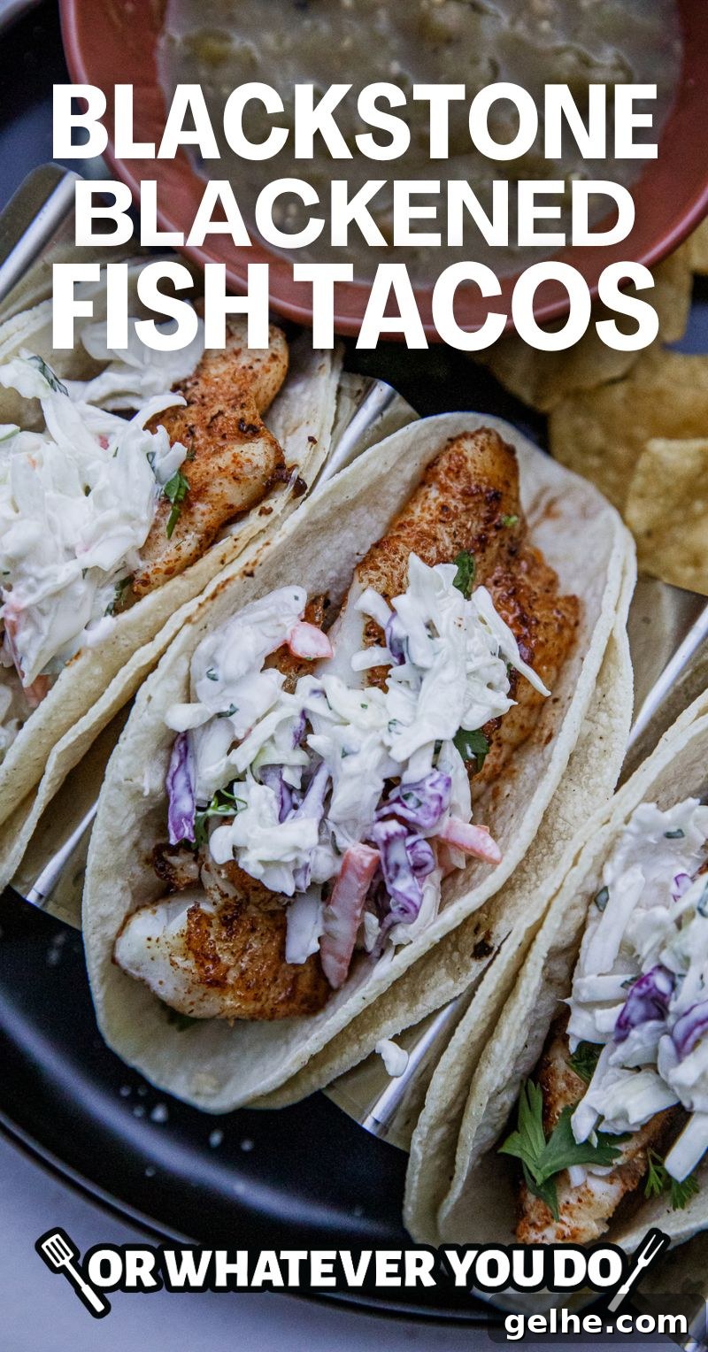 Blackstone Blackened Fish Tacos