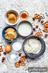 Ingredients in separate bowls on a white counter.