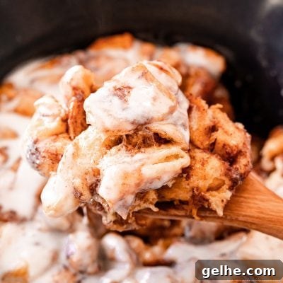 Crock Pot Cinnamon Roll Casserole