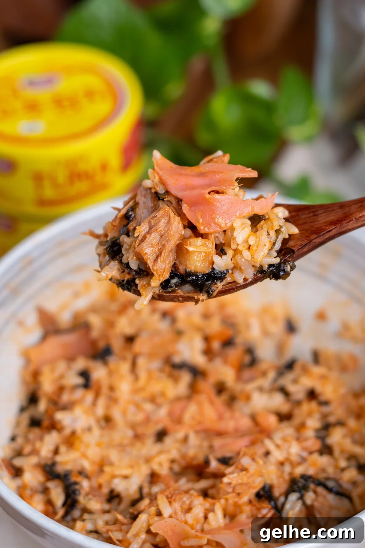 Korean tuna rice ingredients
