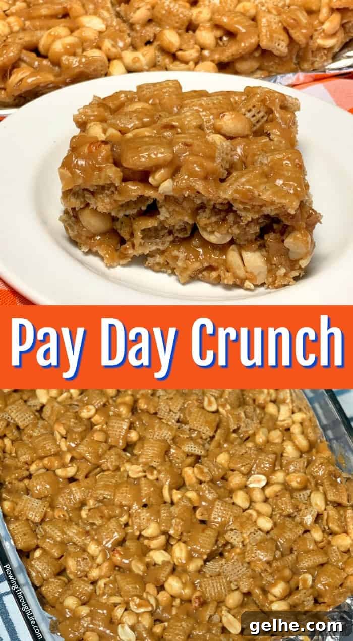 Payday Cash Crunch: How to Stretch Your Paycheck Until Next Payday 5 Pay Day Crunch is a peanut-filled snack or dessert that is sweet, crunchy and satisfying.