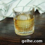 Garrison brothers bourbon cocktail in crystal glass