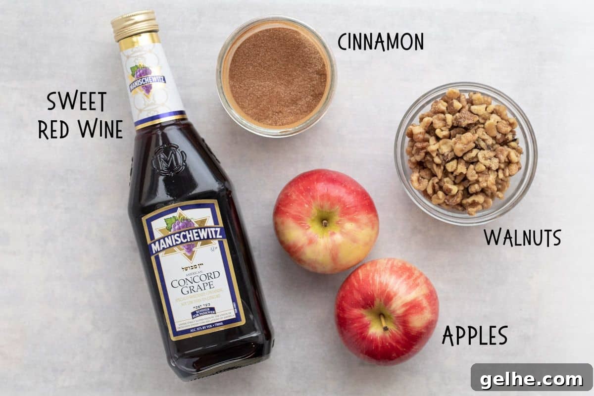 ingredients for passover charoset