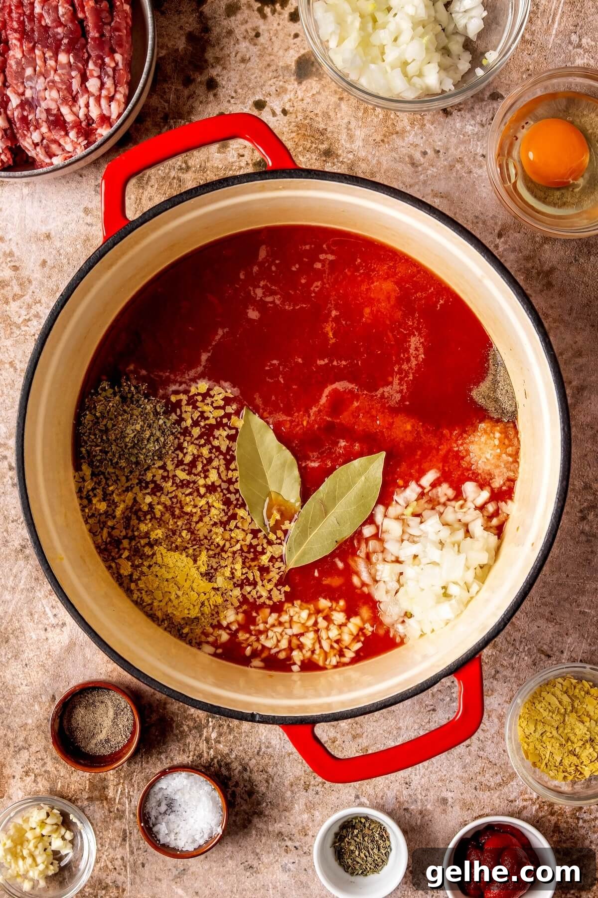 Grandma’s Classic Gluten-Free Spaghetti with Meatballs 8 How to Make Gluten-Free Dairy-Free Spaghetti and Meatballs Step 1 - Olivia Adriance