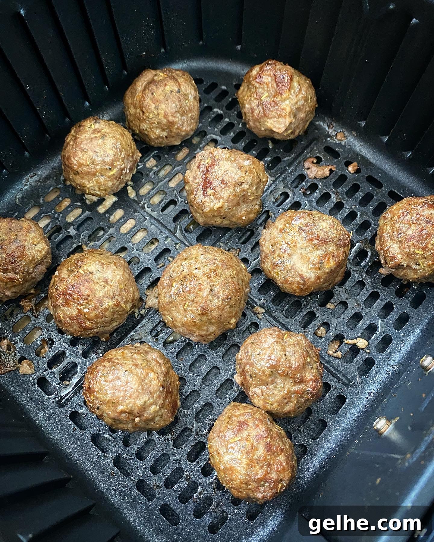 meatballs after air frying