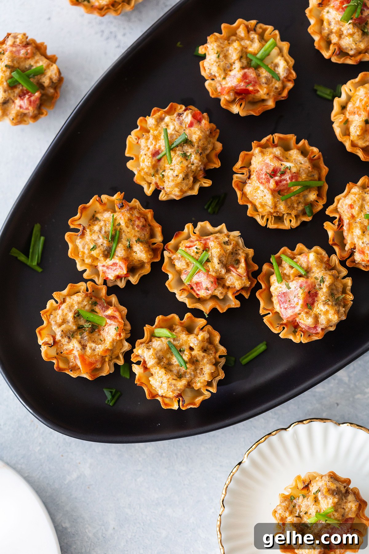 Sausage Phyllo Cup Bites