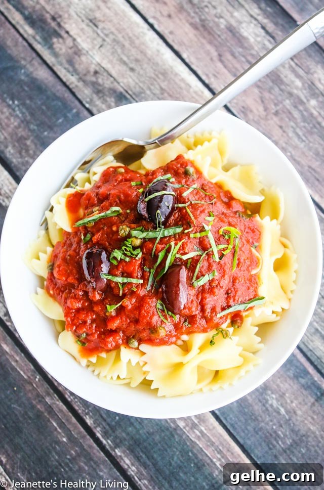 Authentic Pasta Puttanesca Recipe: Tangy Olive & Tomato Sauce 4 Pasta Puttanesca - budget friendly, quick and easy recipe for busy weeknights