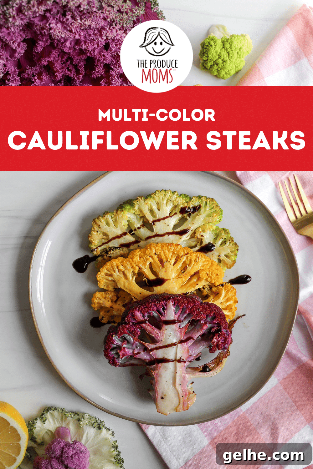 Roasted Multi-Color Cauliflower Steaks Roasted Multi-Color Cauliflower Steaks