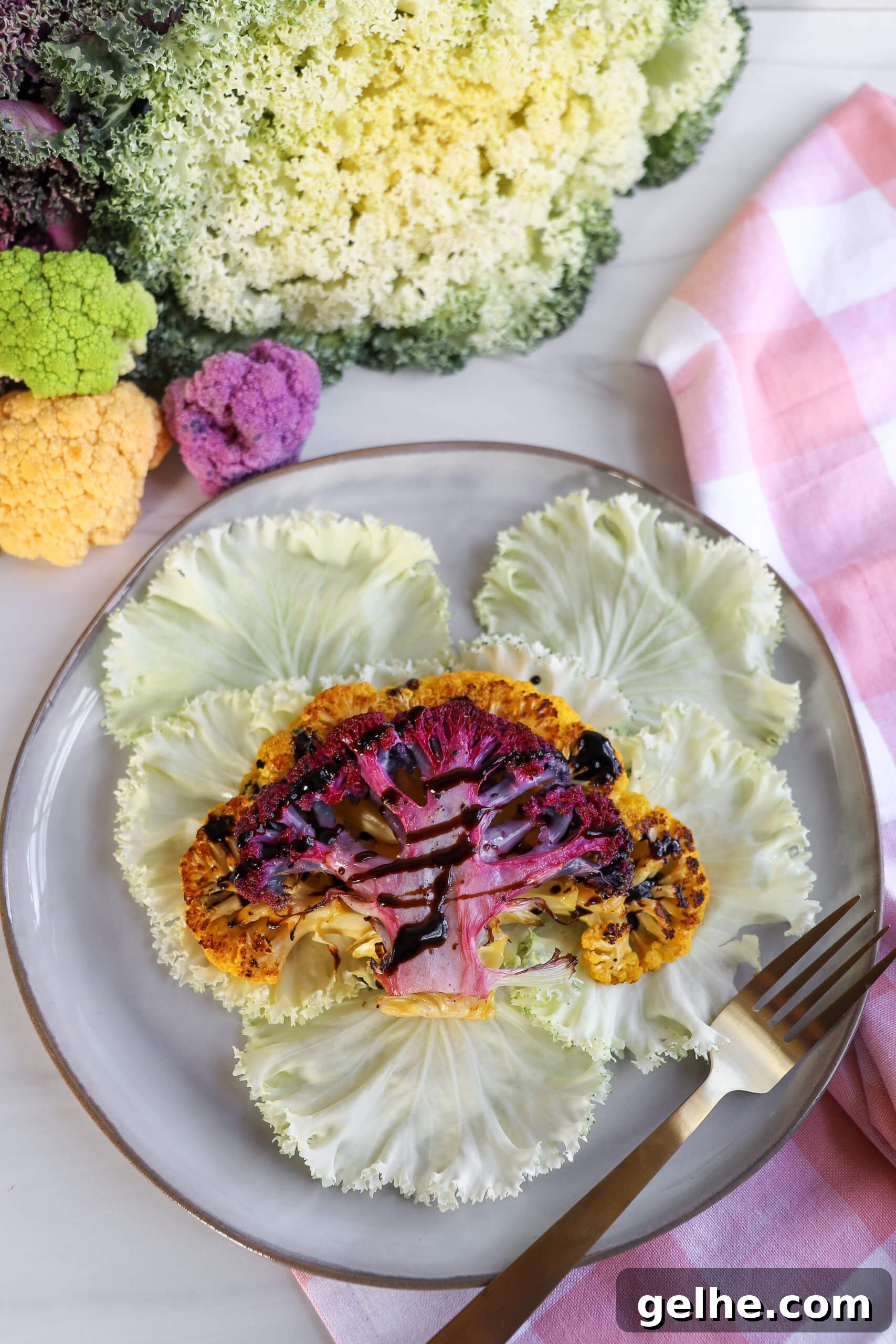 Roasted Multi-Color Cauliflower Steaks Roasted Multi-Color Cauliflower Steaks