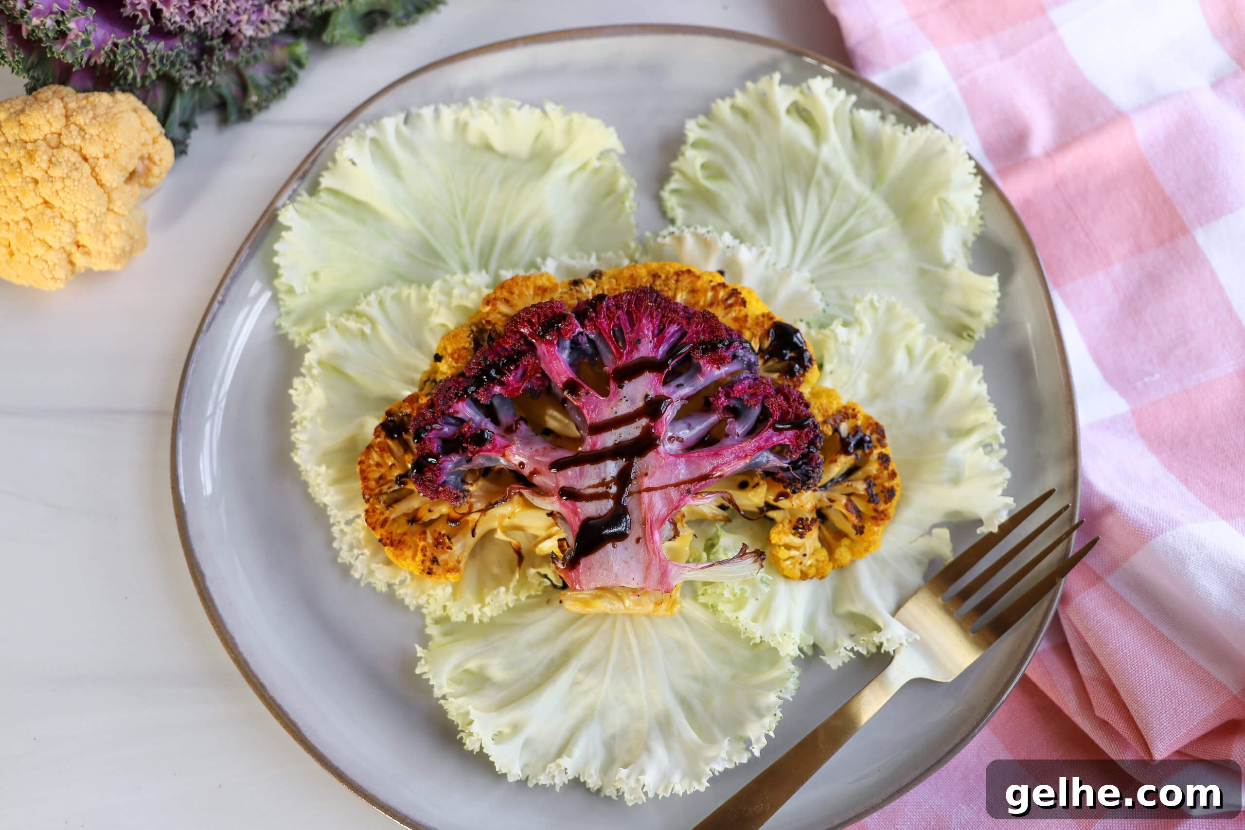 Roasted Multi-Color Cauliflower Steaks Roasted Multi-Color Cauliflower Steaks