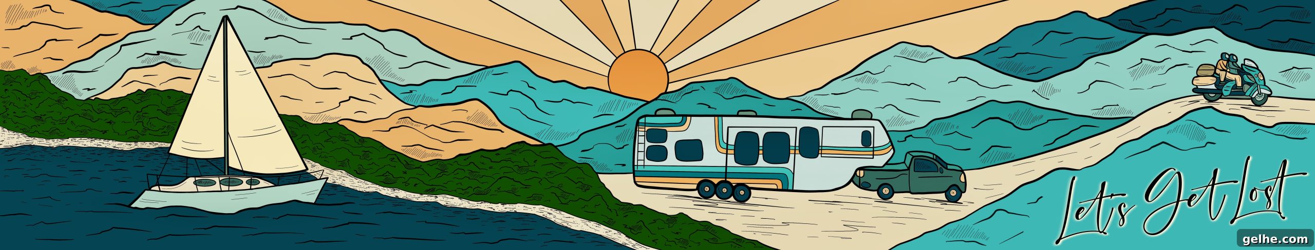 The logo for Let's Get Lost.