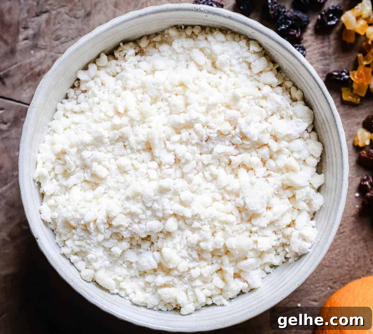 Gluten-Free Suet Mincemeat Recipe for Classic Pies 6 Fresh beef suet in a bowl