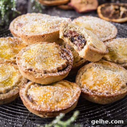 Gluten-Free Mince Pies on a tray