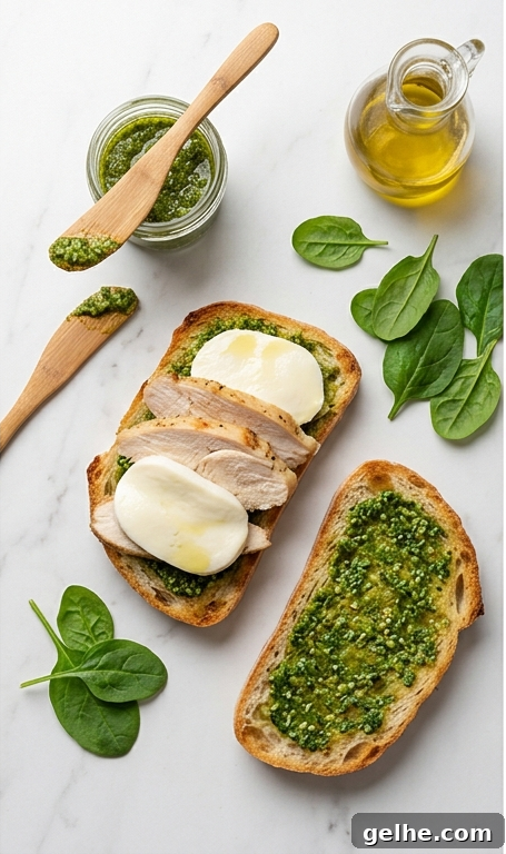 Assembled sandwich layers