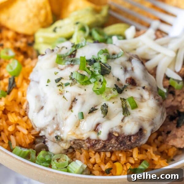 Crispy Homemade Crunchwrap Recipe: Copycat Taco Bell Wrap 15 Enjoy our Burger Bowls: a hamburger patty topped with melted cheese, chopped green onions, and zesty green chile served over seasoned rice, with chips, guacamole, and shredded cheese on the side.