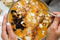 Creamy Turmeric Ginger Bone Broth Smoothie Bowl