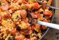 One-Pot Cajun Sausage, Rice and Red Beans