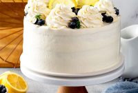 Lemon Blueberry Cake with Zesty Lemon Glaze
