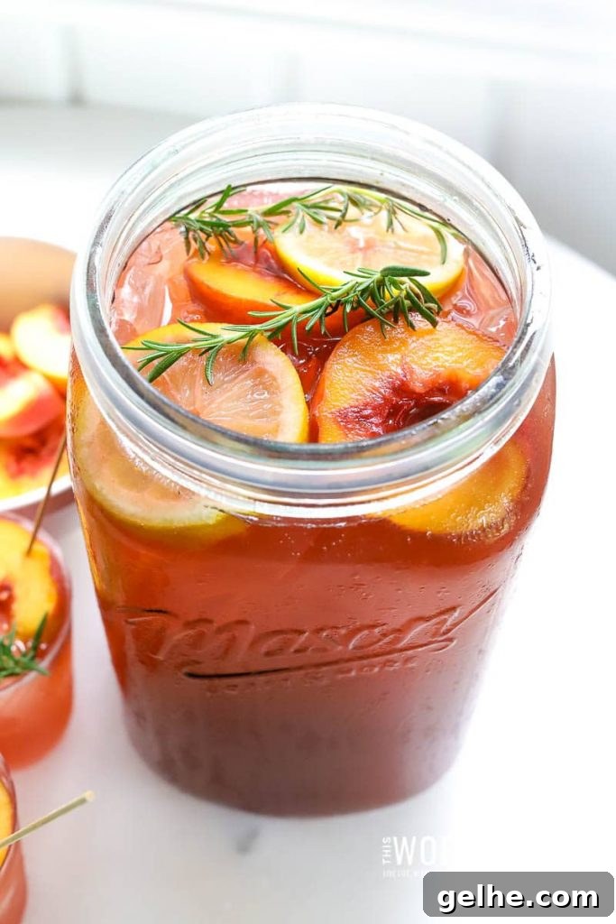 Peach and Black Cherry Punch Recipe for a Crowd 3 Non-Alcoholic Party Punch Idea Using Seedlip Grove