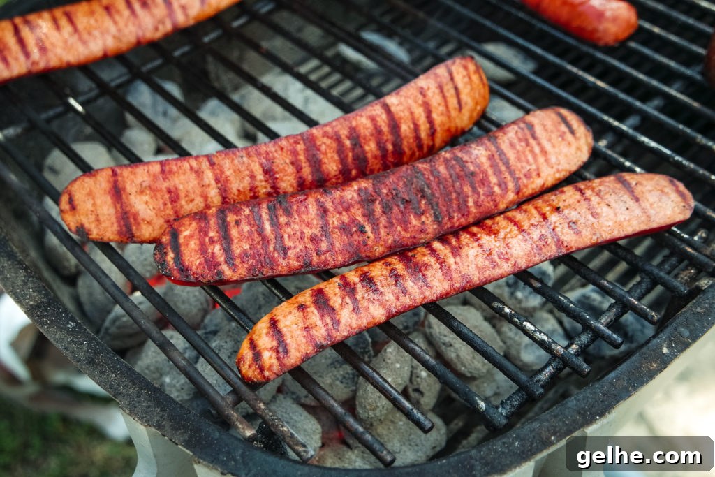 grilled andouille sausage