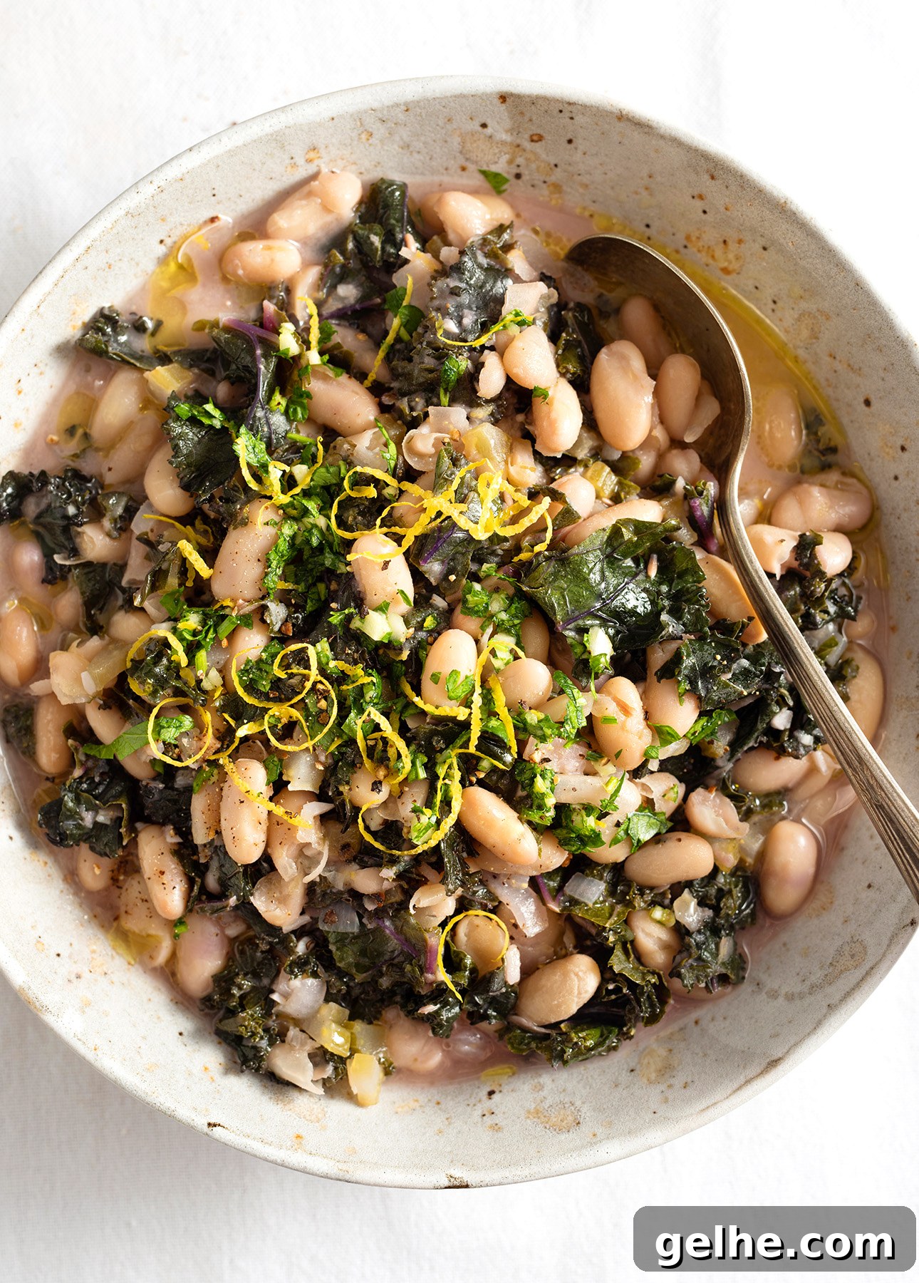 Cannellini Bean and Kale Stew with Lemon Gremolata // FoodNouveau.com
